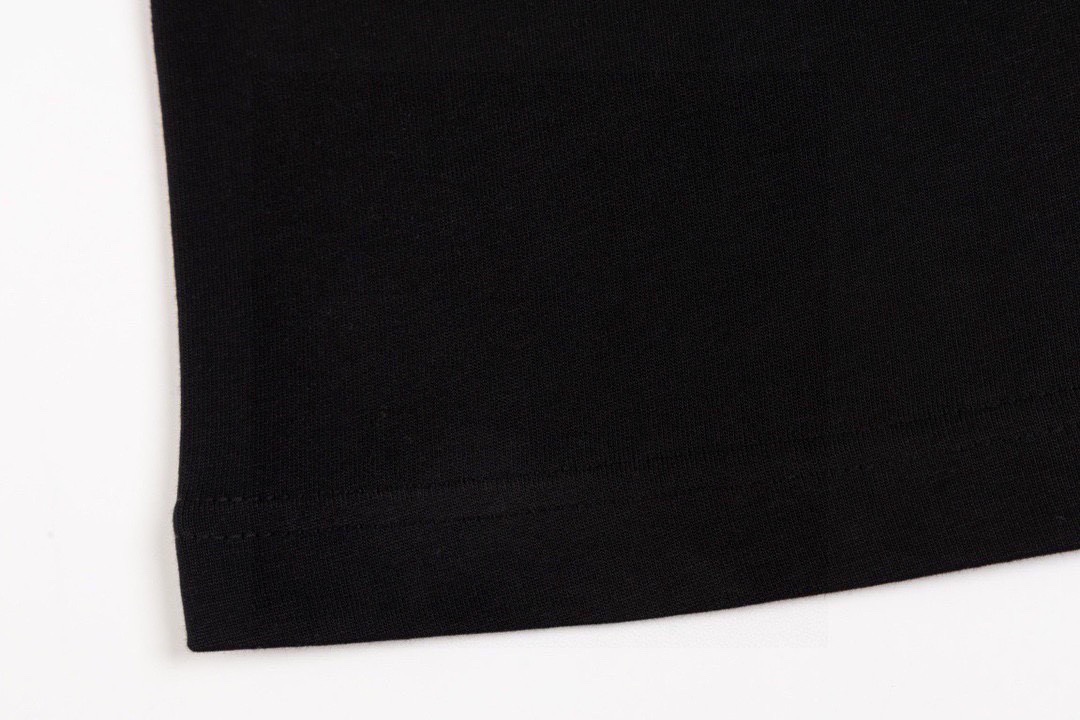 巴宝莉/Burberry 夏季新款 战马骑士发泡印花圆领短袖T恤 黑色