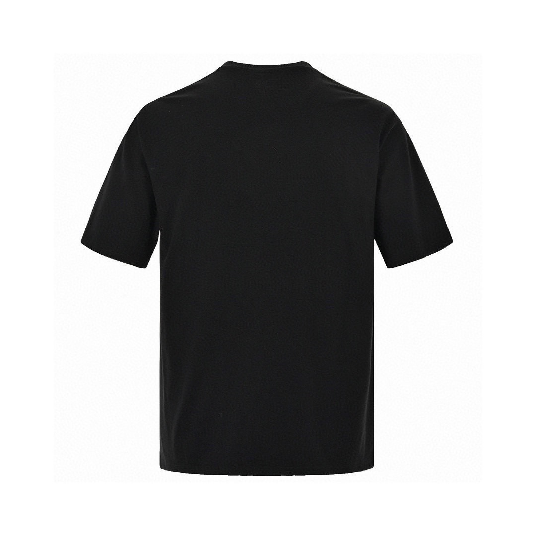 迪奥/Dior 夏季新款 经典CD字母刺绣圆领短袖T恤 黑色