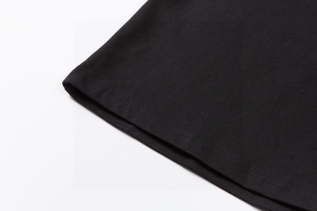 迪奥/Dior 夏季新款 老花贴布口袋圆领短袖T恤 黑色