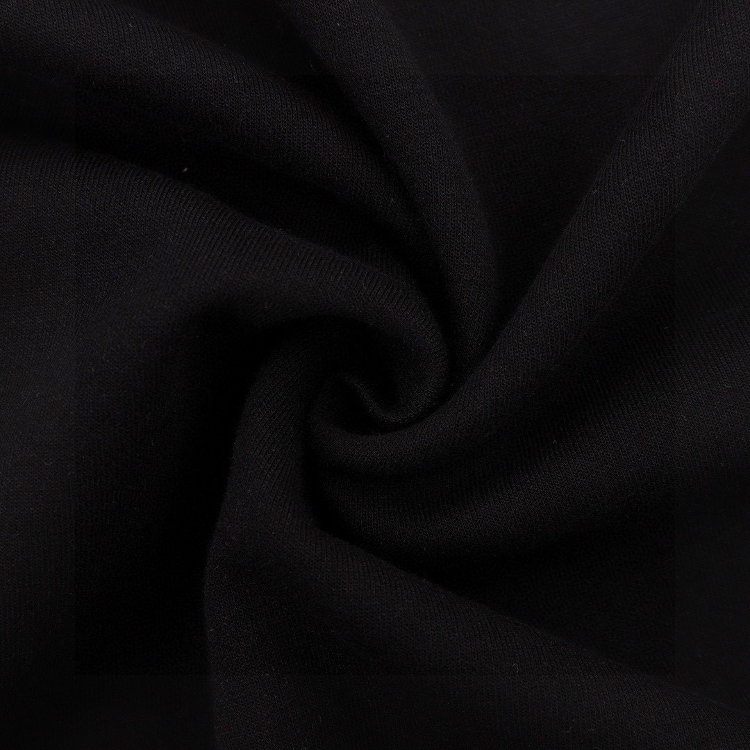 芬迪/Fendi 夏季新款 双F徽标贴布圆领短袖T恤 黑色