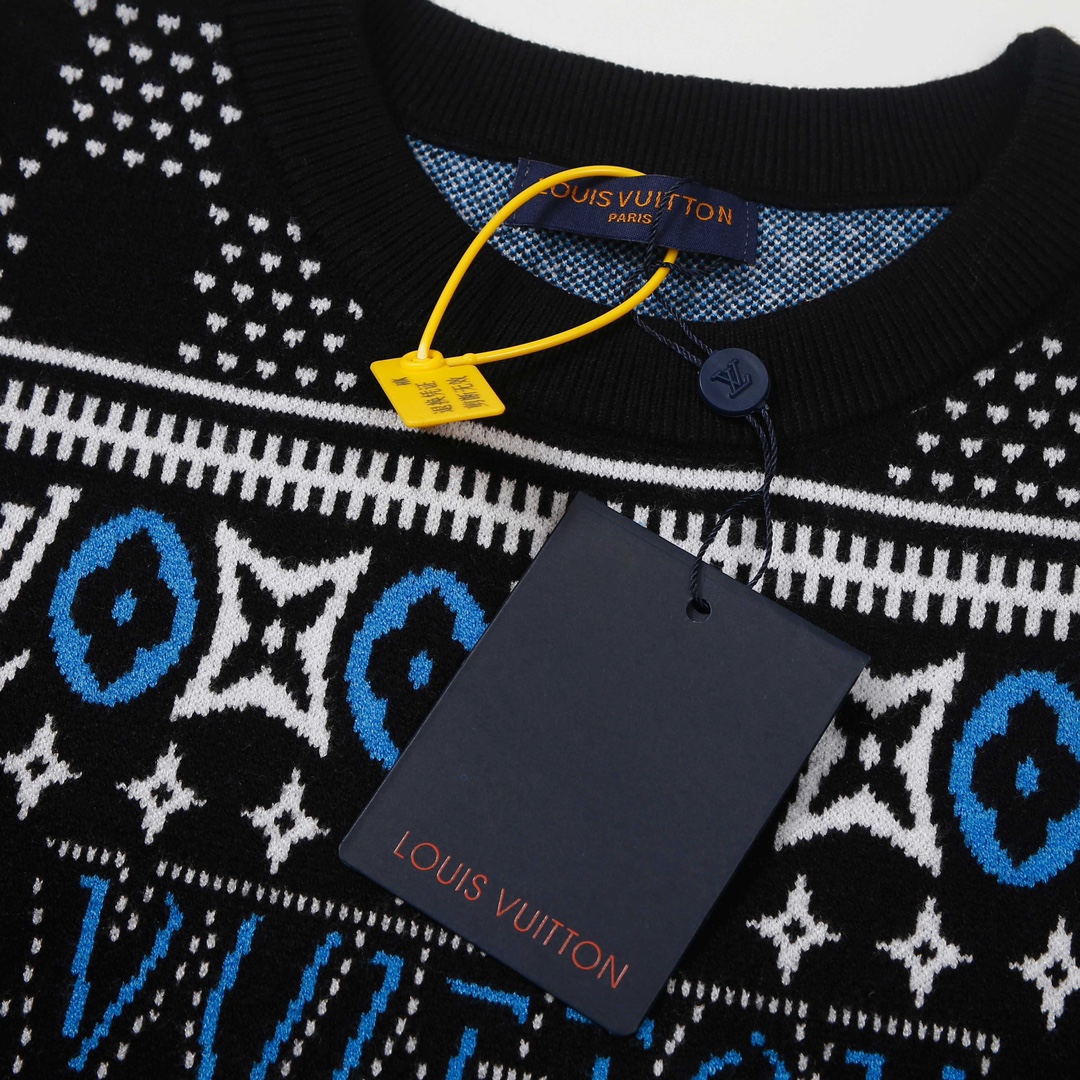 路易威登/Louis Vuitton 秋冬新款 立体勾绣字母工艺针织圆领短袖-High Quatity Cheap Brand wholesale wholesaler seller Clothes Bags handbags Sneakers Top Fashion Clothing Shoes from China Factory Chinese suppliers best Quality Beautiful Price 路易威登/Louis Vuitton 秋冬新款 立体勾绣字母工艺针织圆领短袖