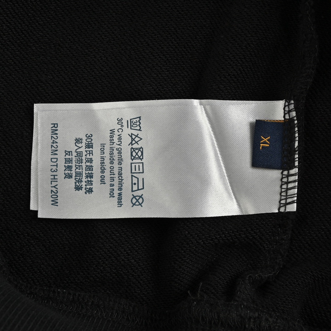 路易威登/Louis Vuitton 秋冬新款 做旧激光烧花贴布绣连帽卫衣