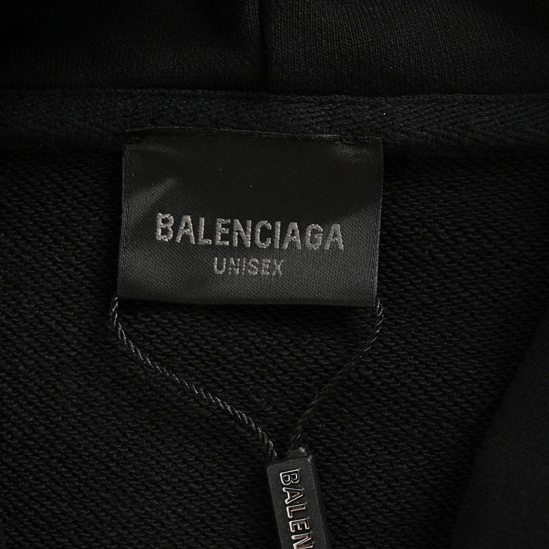 巴黎世家/Balenciaga 秋冬新款 发泡镂空印花水洗做旧连帽卫衣-High Quatity Cheap Brand wholesale wholesaler seller Clothes Bags handbags Sneakers Top Fashion Clothing Shoes from China Factory Chinese suppliers best Quality Beautiful Price 巴黎世家/Balenciaga 秋冬新款 发泡镂空印花水洗做旧连帽卫衣
