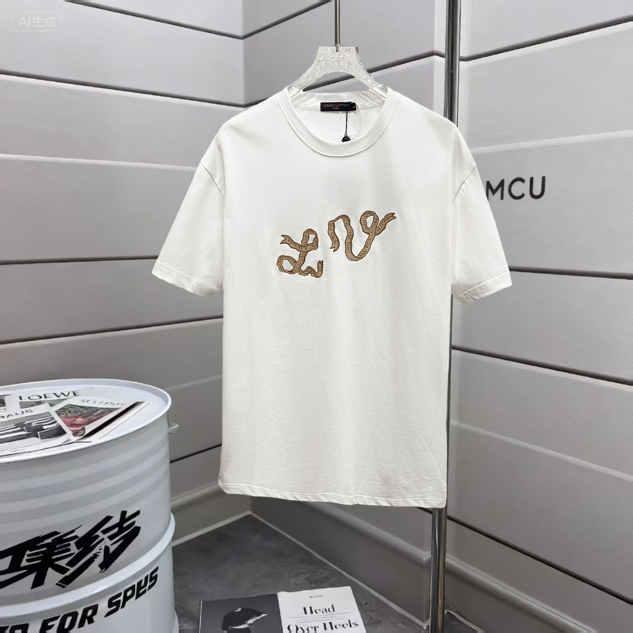 P105 𝗟𝗼𝘂𝗶𝘀 𝗩𝘂𝗶𝘁𝘁𝗼𝗻/LV路易威登26ss新款短袖，最高版本重工艺经典刺绣🪡LOGO 图案，高标准定制，上身非常有型，客供进口高档280克纯棉面料🔥质感非常细腻，细节工艺精湛考究，塑造性极高的一…