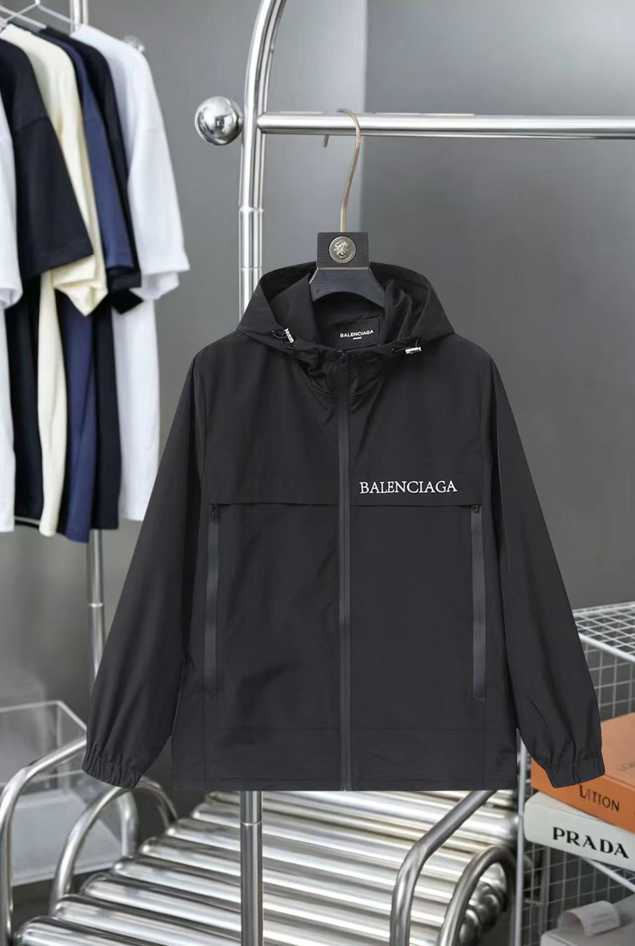 P240 Balenciaga alta calidad 26ss chaqueta nueva de otoño, nuevo producto de pasarela‼ apariencia perfecta, tejido con …