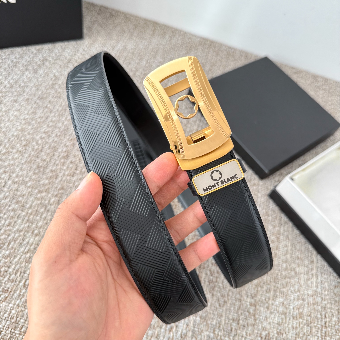 China Replica Montblanc Belt MBBT0404-4598