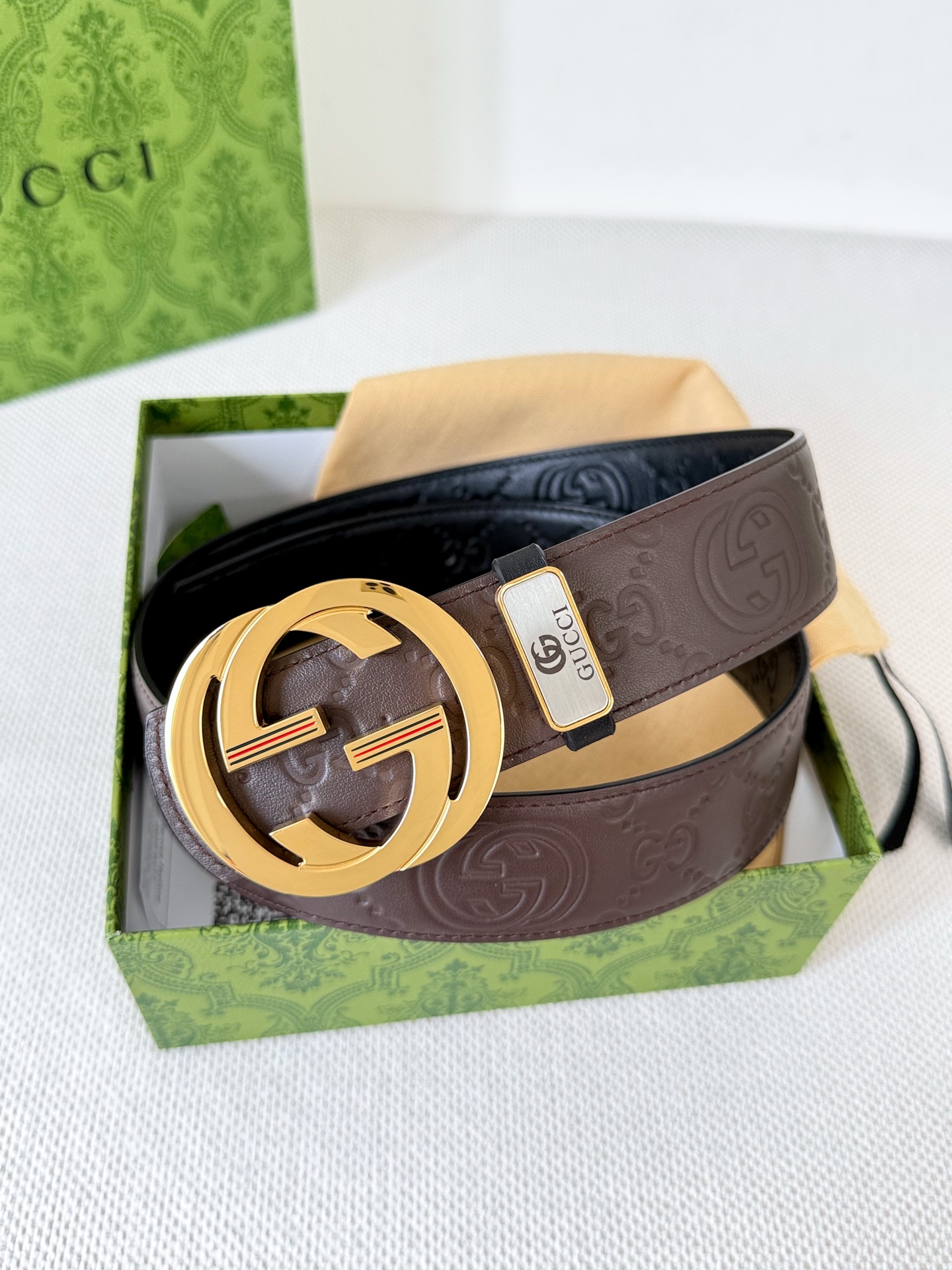 .Gu...cci· · ✈️· 🐂 24k 🌈 ➕ ✈️ 3.8cm Gucci Cintura