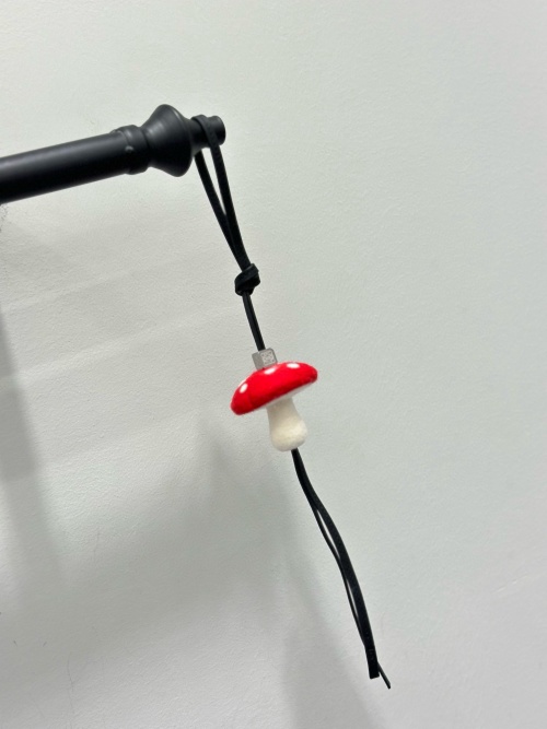 Cute Mushroom Wool Felt Charm, Handmade Bag and Car Ornament 1 Cute mushrooms of mushrooms are cute and dumb, and they are very good for making bags or car decorations. More and more animals are added to the pendant family.