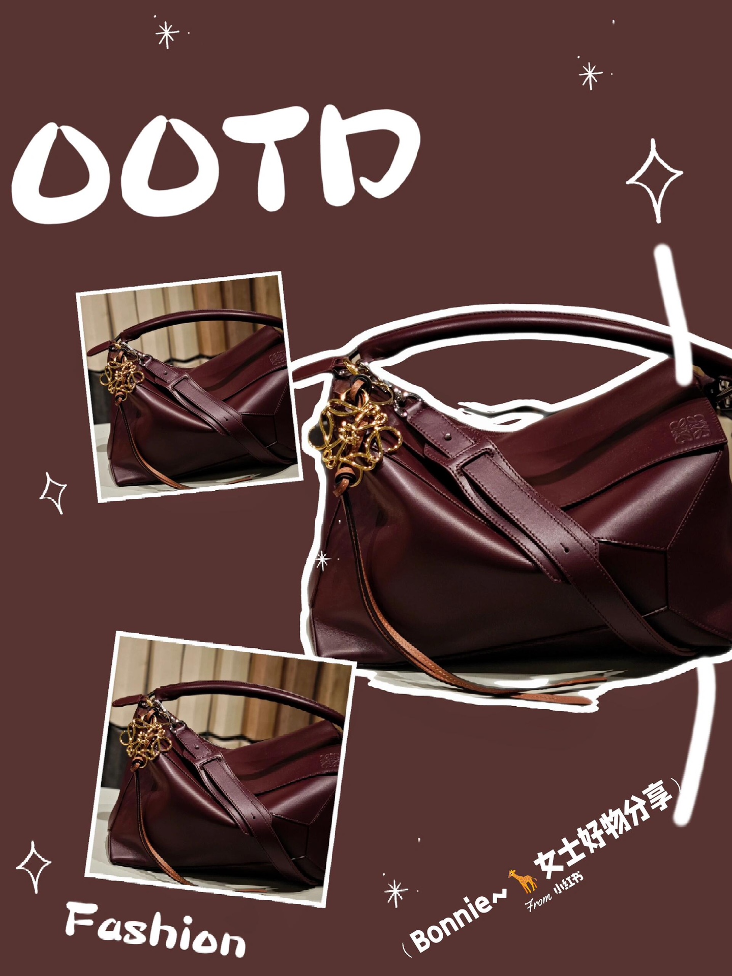 Loewe Puzzle New Large Wine Red Satchel, 33cm, Perfect Leather Luster 2 i1730475178 4089 3