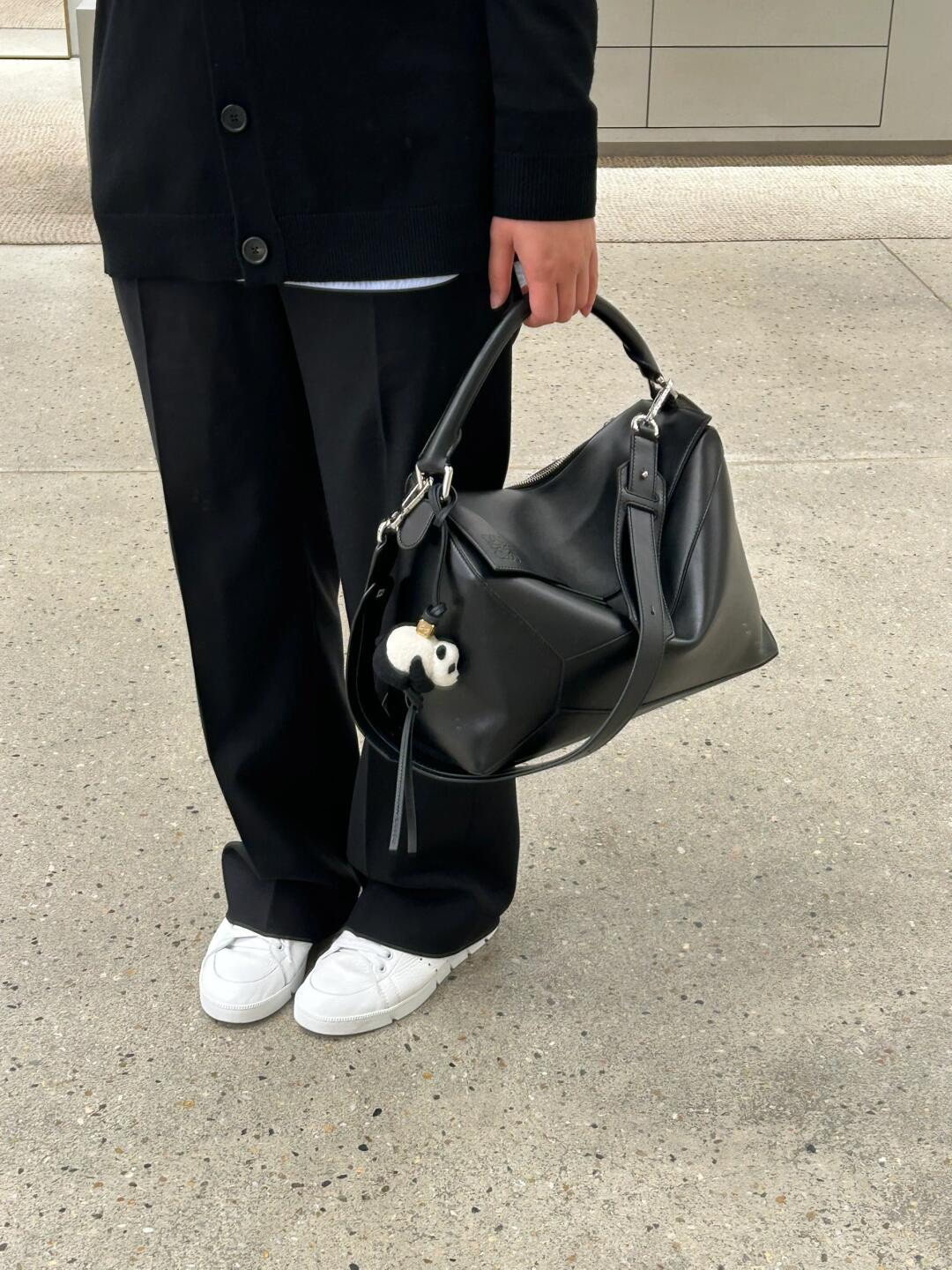 Loewe Puzzle New Large Black Bag, 33cm, Black and Silver 8 i1732022144 958 1