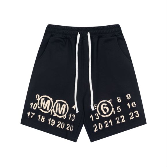 New Shorts Madison margiela main embroidery shorts LH M640 Almond Black S-XL - 图片 4