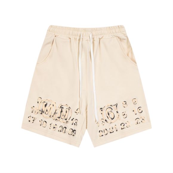 New Shorts Madison margiela main embroidery shorts LH M640 Almond Black S-XL - 图片 2