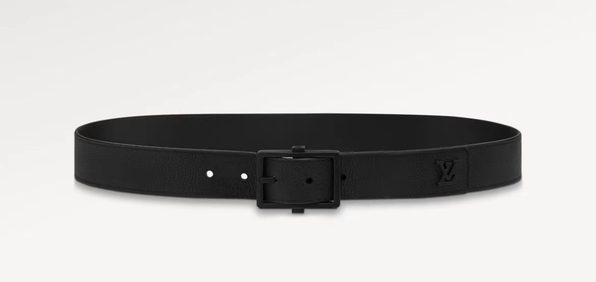 Louis Vuitton Belts Black Calfskin Cowhide