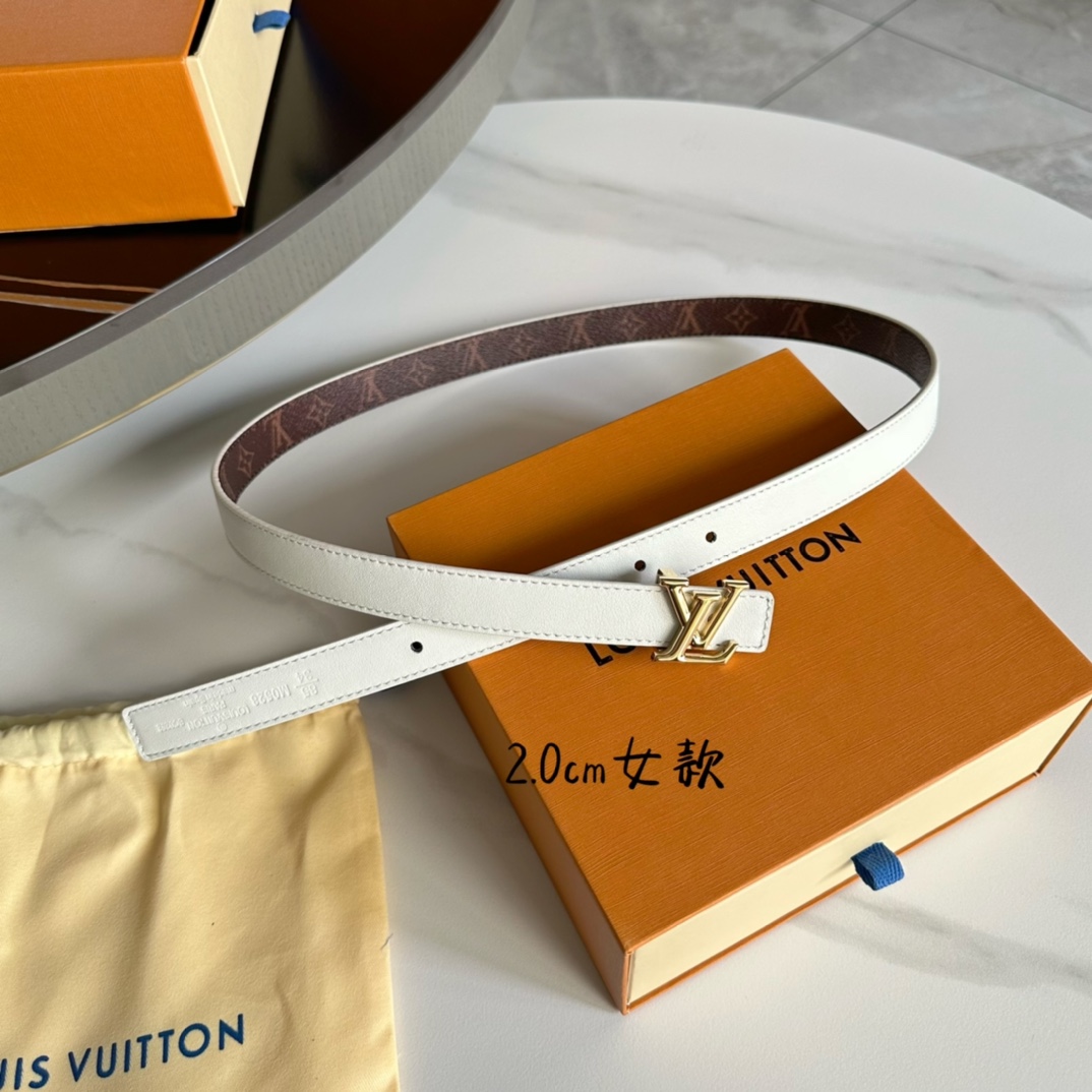 Louis Vuitton Belts Women Calfskin Cowhide