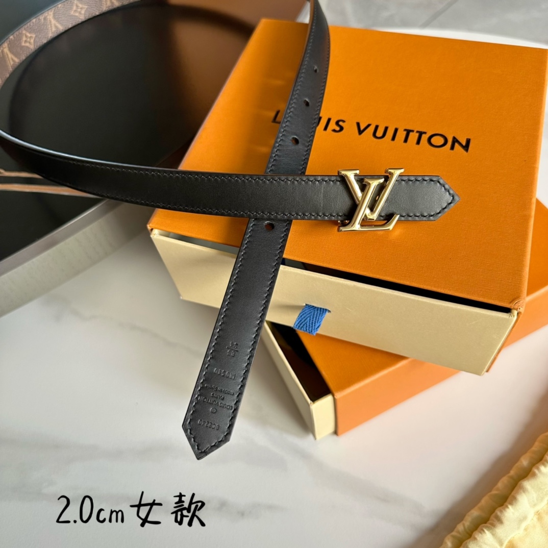 Louis Vuitton Belts Women Calfskin Cowhide