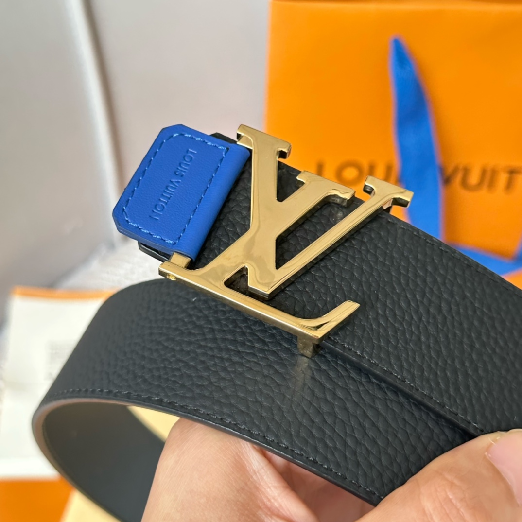 驢家新品寬度40mm原單新品進口原廠Togo荔枝紋面小牛皮配色底最新版同步扣雙面可用設計百搭款