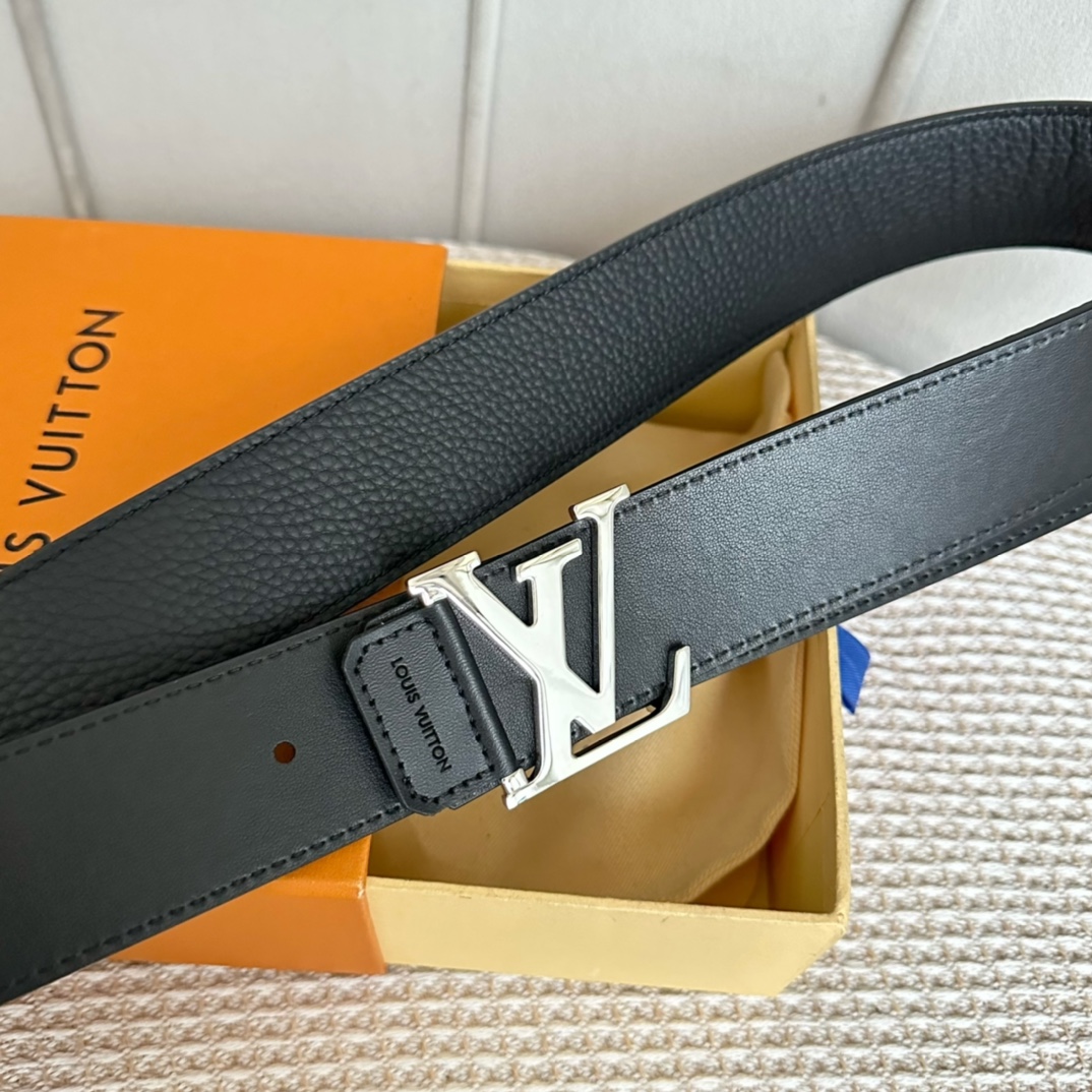 驢家新品寬度40mm原單新品進口原廠Togo荔枝紋面小牛皮配色底最新版同步扣雙面可用設計百搭款