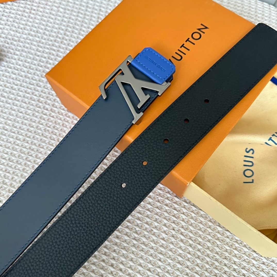 驢家新品寬度40mm原單新品進口原廠Togo荔枝紋面小牛皮配色底最新版同步扣雙面可用設計百搭款