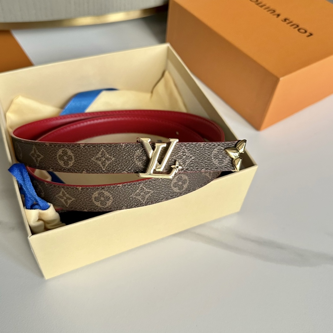 AAAAA+
 Louis Vuitton Belts Gold Women Calfskin Canvas Cowhide