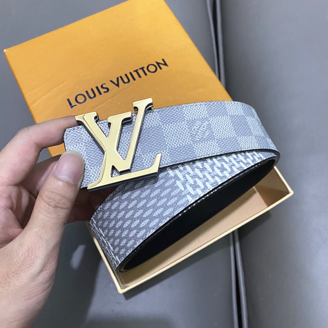 mirror quality
 Louis Vuitton Belts Calfskin Canvas Cowhide Spring Collection