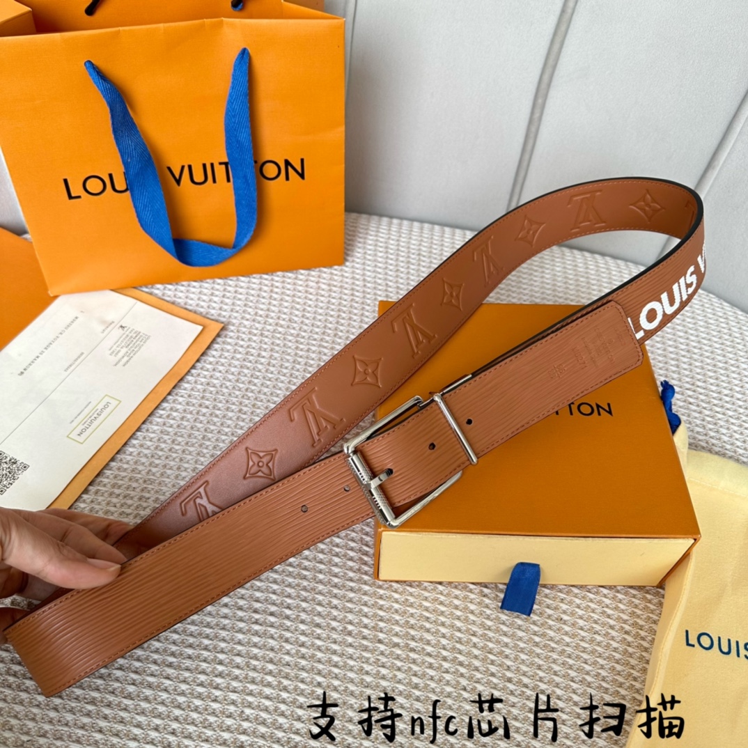 Best Site For Replica
 Louis Vuitton Belts Calfskin Cowhide