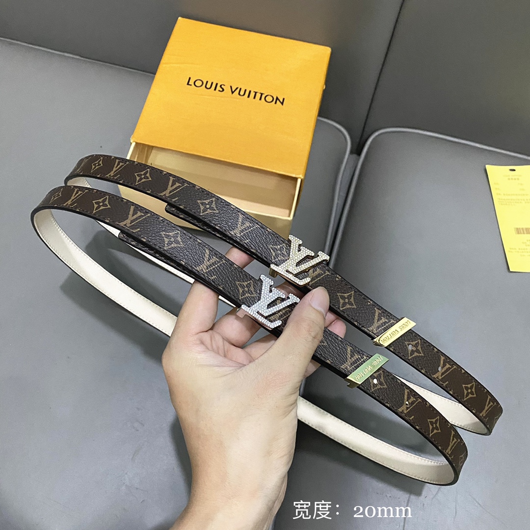 Louis Vuitton Belts Gold Women