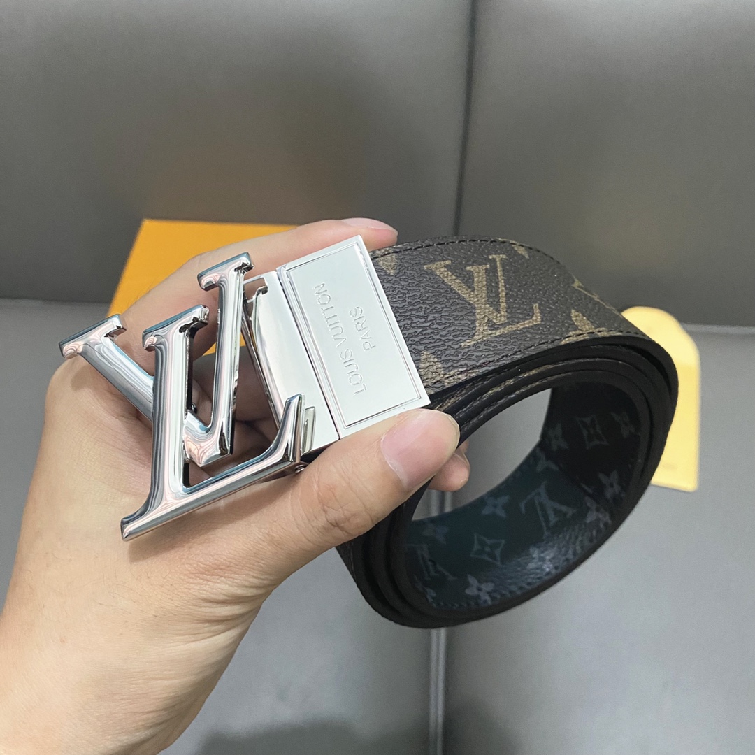 Louis Vuitton Belts Calfskin Cowhide PVC