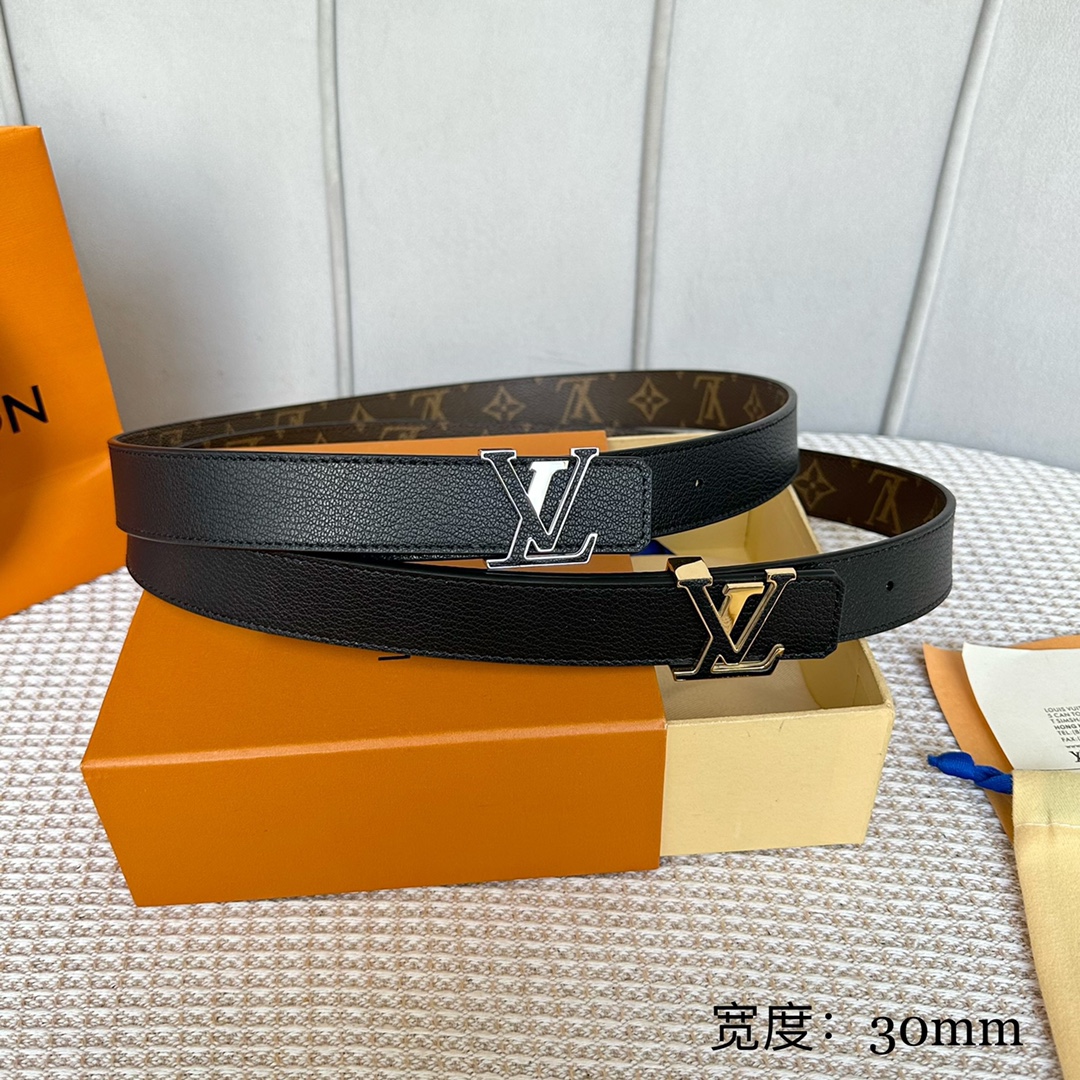 Louis Vuitton 1:1
 Belts Calfskin Canvas Cowhide