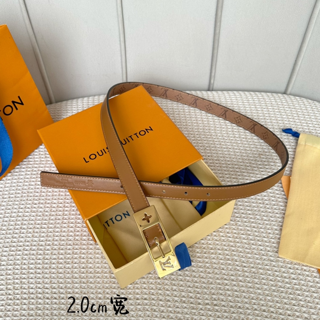 Louis Vuitton Belts Gold Women