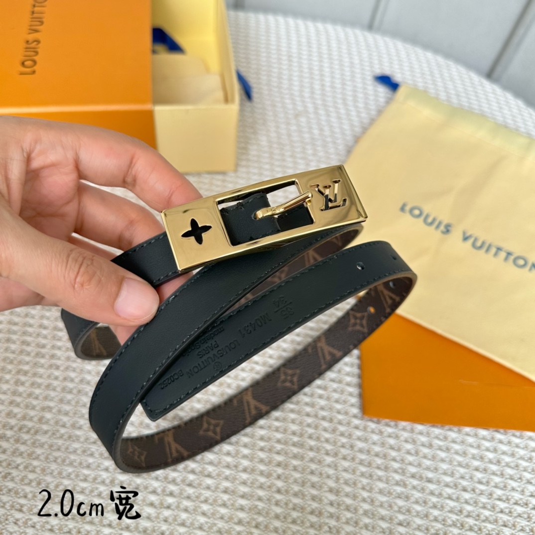 The Best Designer
 Louis Vuitton Belts Gold Women