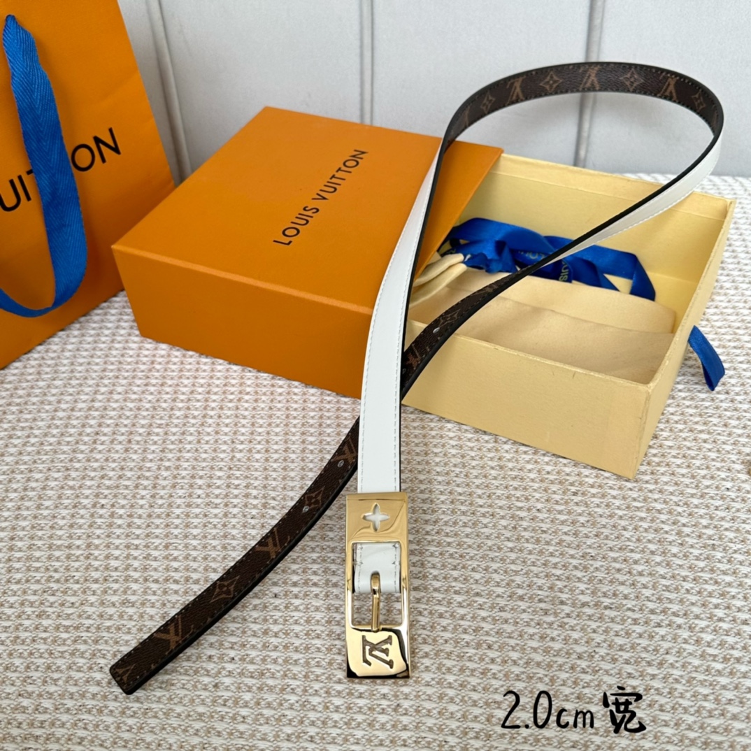 Louis Vuitton Belts Gold Women