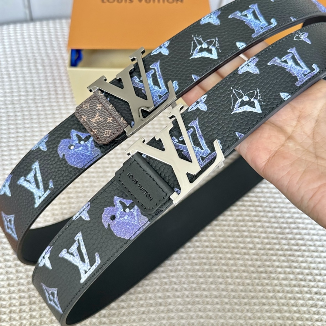 Louis Vuitton Belts Calfskin Cowhide