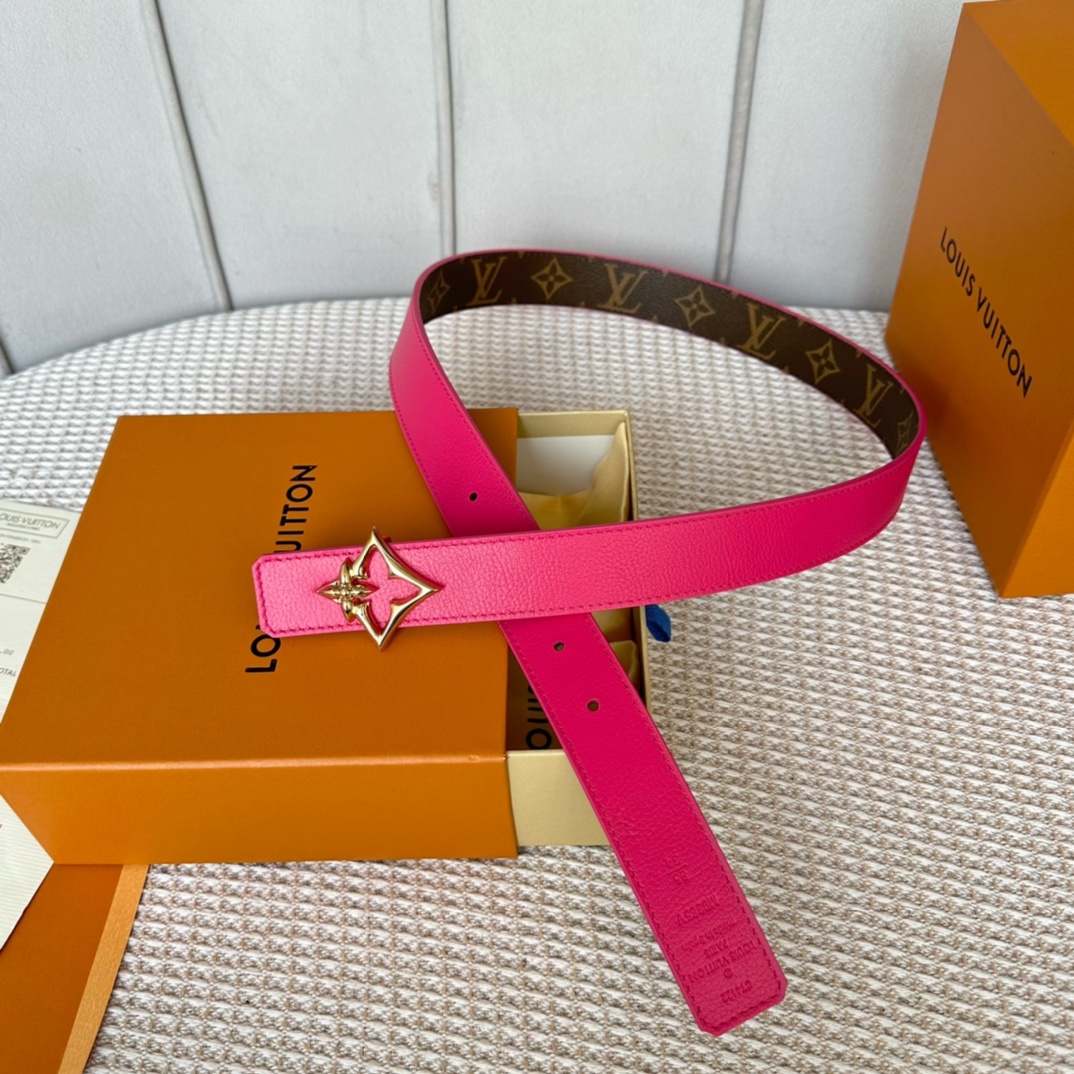 Louis Vuitton Belts AAAA Customize
 Women Canvas Cowhide