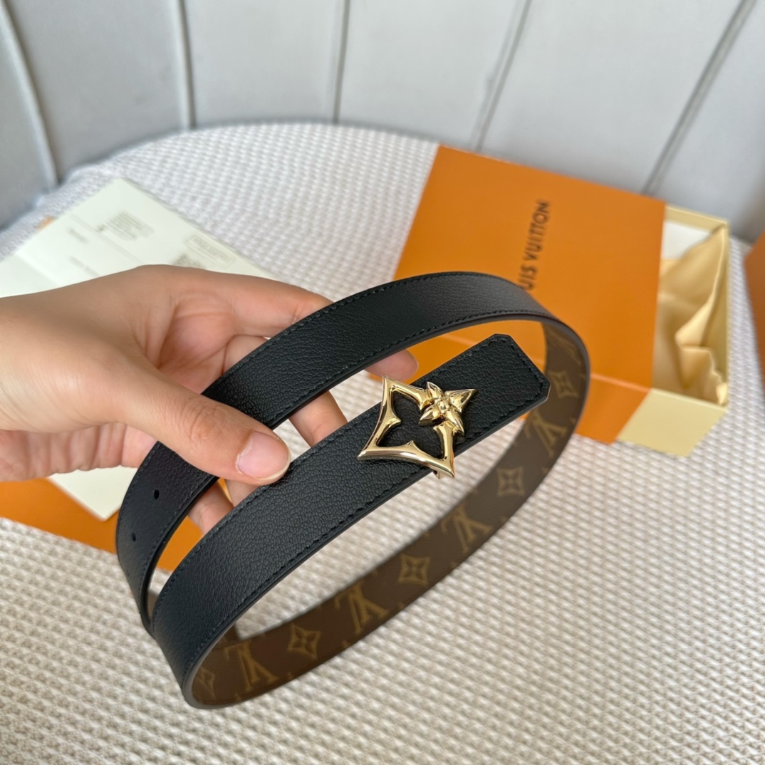 Louis Vuitton Belts Women Canvas Cowhide