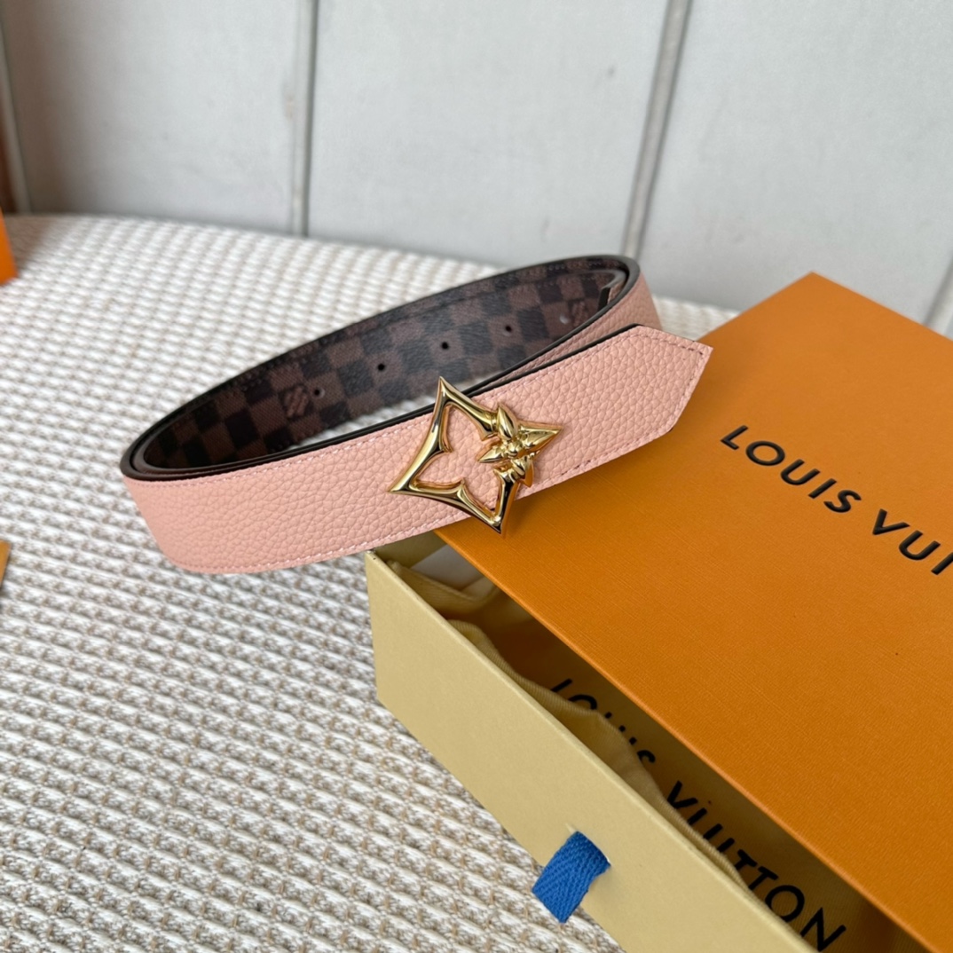 Louis Vuitton Belts Women Canvas Cowhide