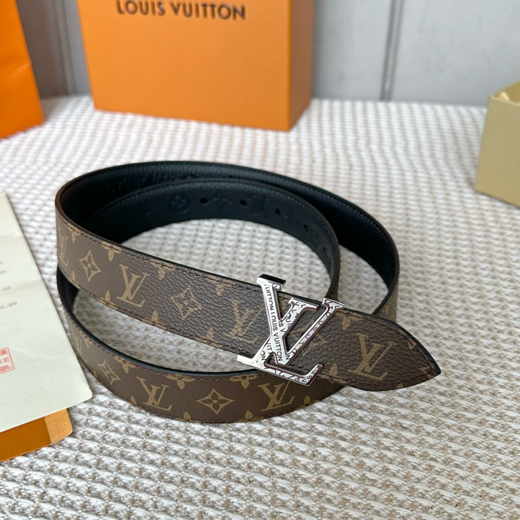 Louis Vuitton Belts Women Canvas Cowhide