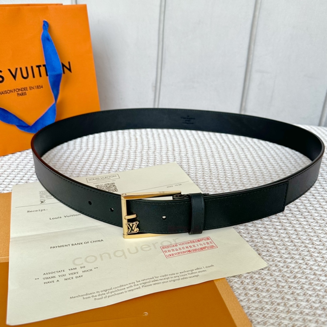 Buy Top High quality Replica
 Louis Vuitton Belts Men Calfskin Cowhide