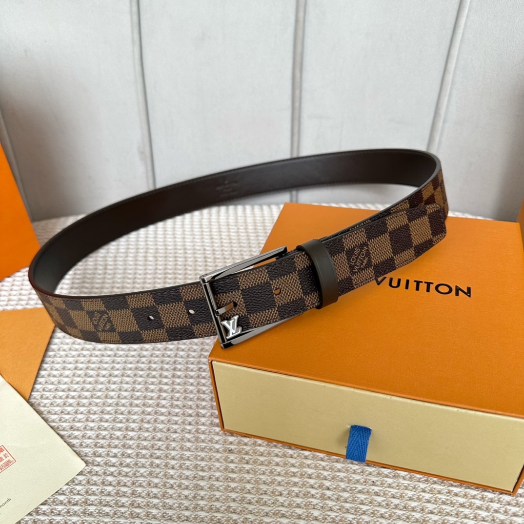 Louis Vuitton Luxury
 Belts Calfskin Canvas Cowhide Fall Collection