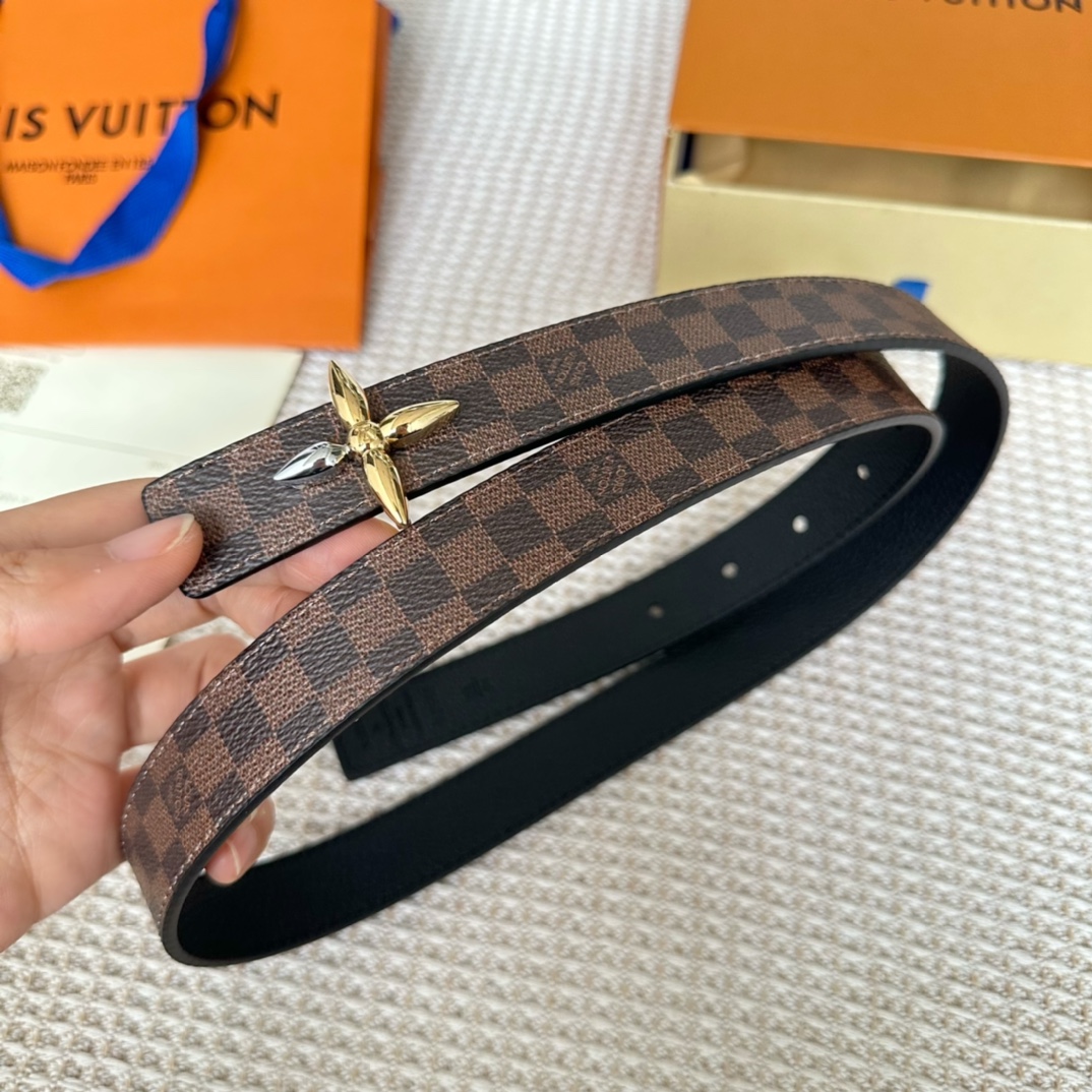 Louis Vuitton Belts Women Calfskin Cowhide