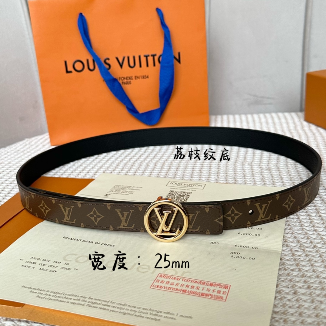 Louis Vuitton Belts Women Calfskin Cowhide