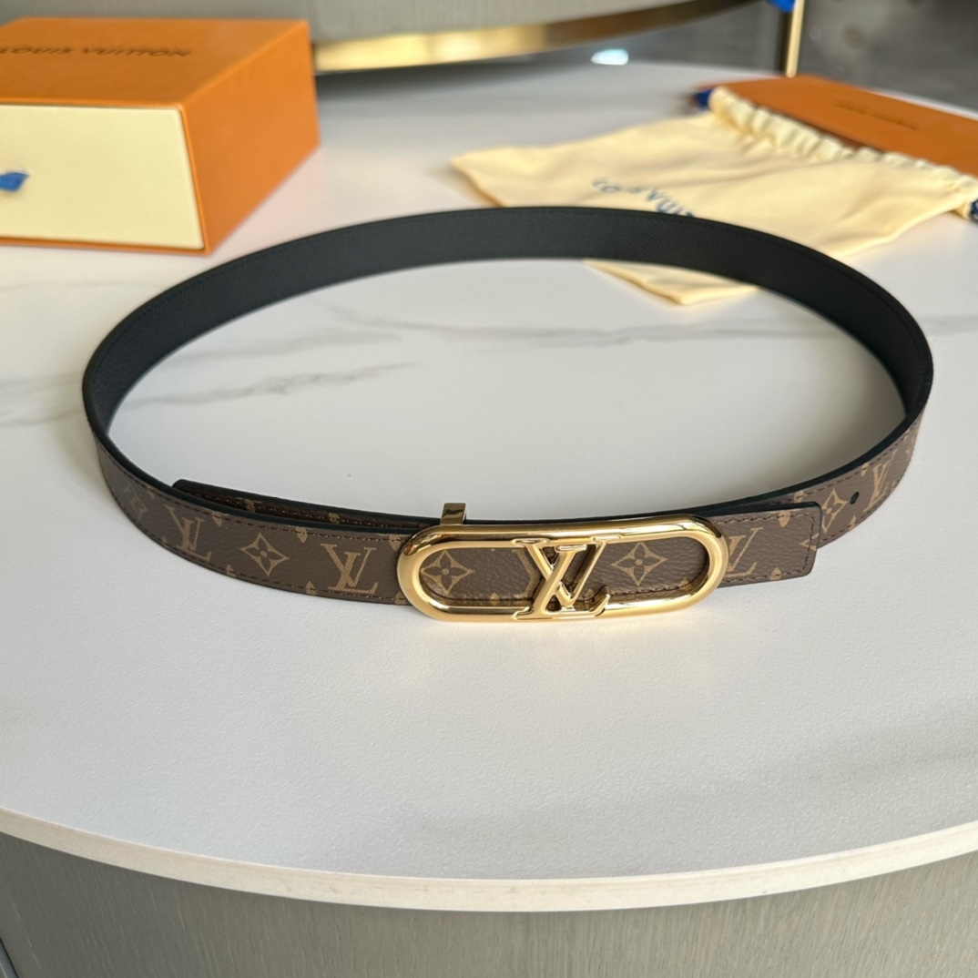 Louis Vuitton Belts Women Calfskin Cowhide