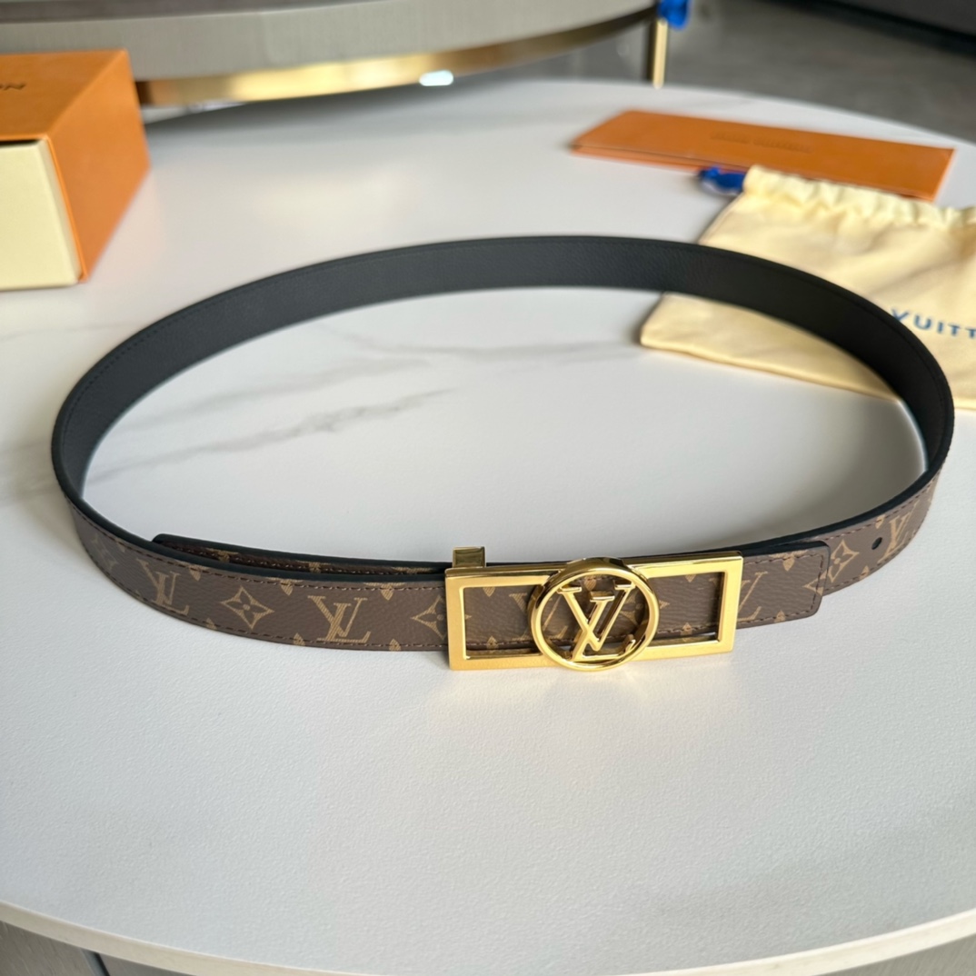 Louis Vuitton Belts Women Calfskin Cowhide