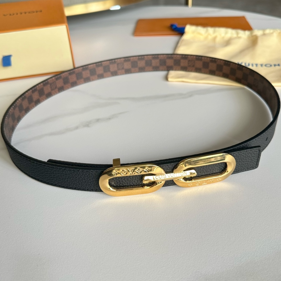 Louis Vuitton Belts Women Calfskin Cowhide