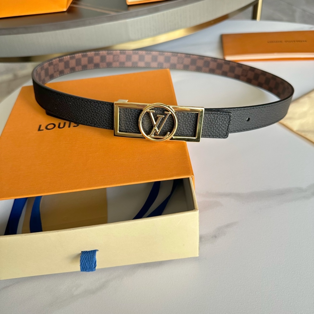 Louis Vuitton Belts Women Calfskin Cowhide