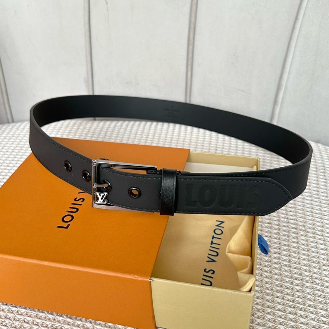 Louis Vuitton Top
 Belts Men Calfskin Cowhide