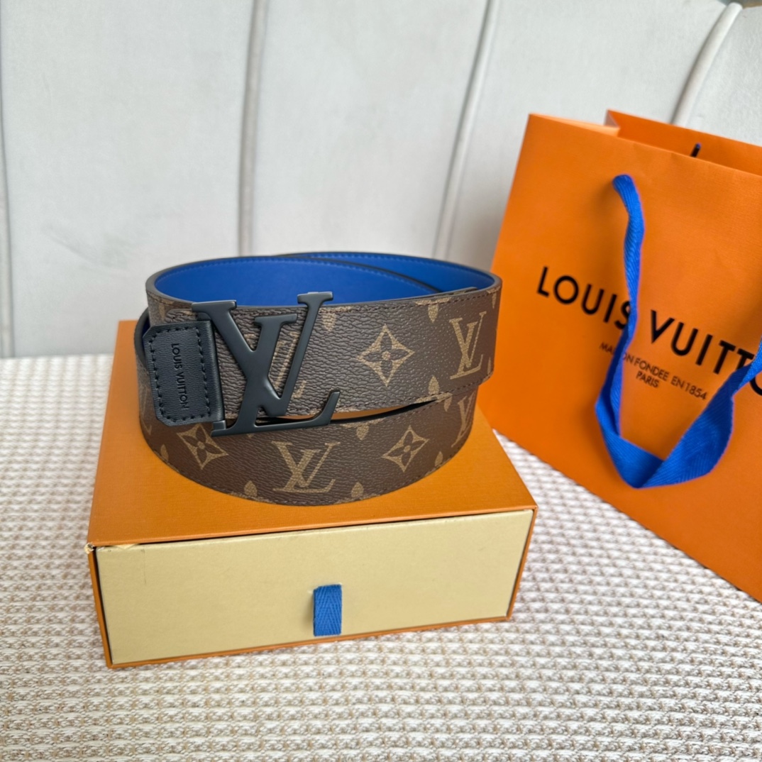 Louis Vuitton Belts Counter Quality
 Men Calfskin Canvas Cowhide