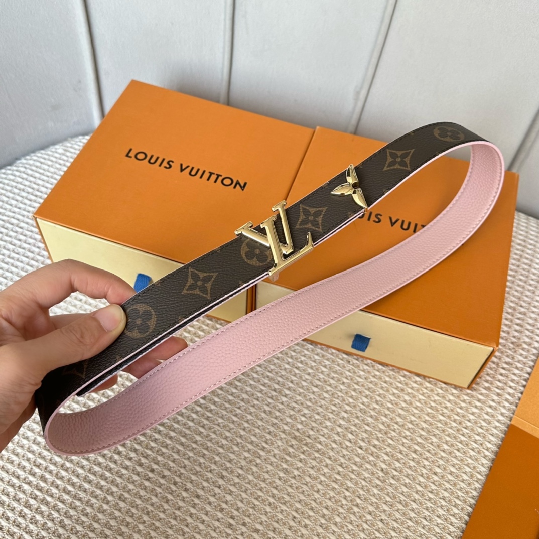 Louis Vuitton Belts Lychee Pattern Women Fall Collection
