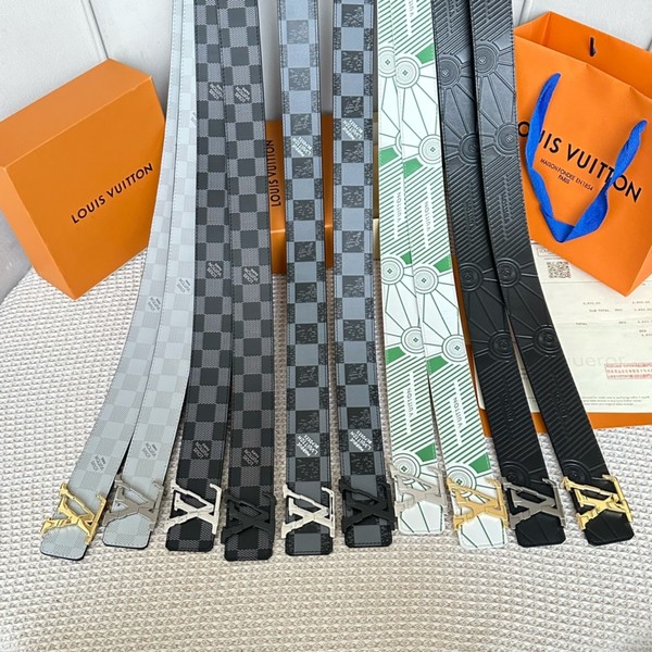 Louis Vuitton Belts Calfskin Cowhide
