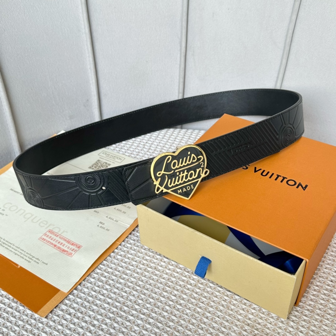 Louis Vuitton High
 Belts Calfskin Cowhide