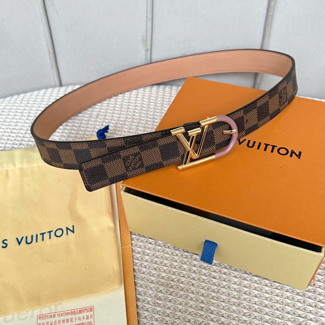 High Quality Replica Designer
 Louis Vuitton Belts Women Frosted